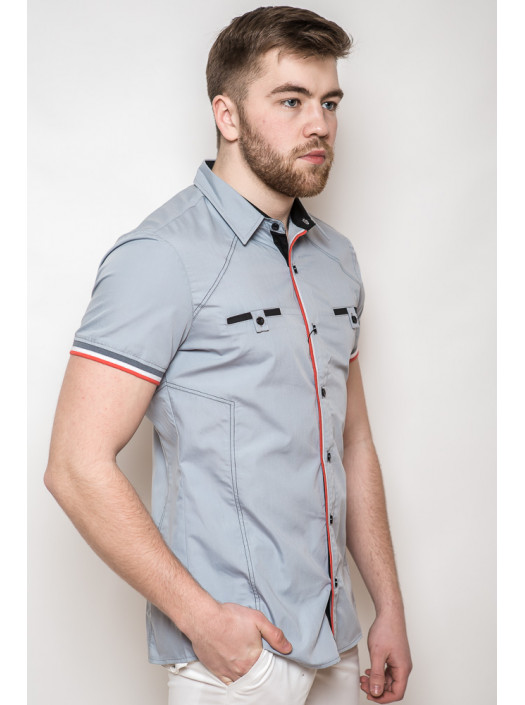 Рубашка Рубашка 3107_Светло-серый