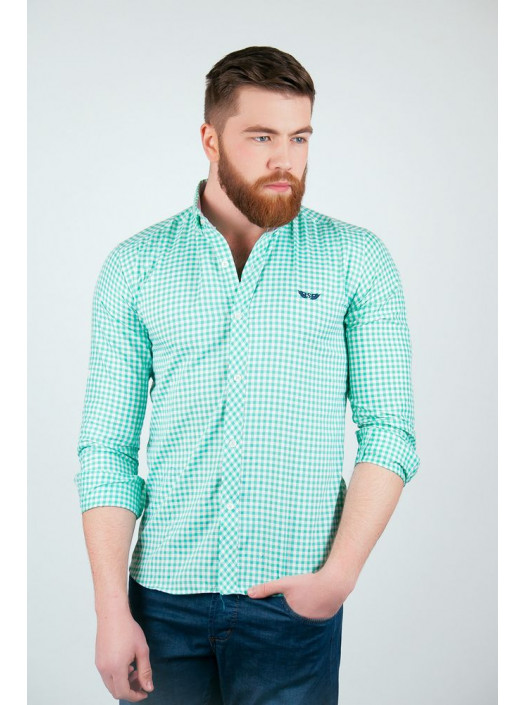 Рубашка Рубашка №94G031_Зеленый