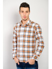 Рубашка Рубашка №74F001_Персиковая клетка