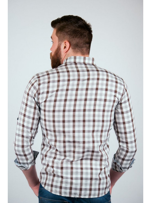 Рубашка Рубашка №94F034_Серый