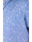 Рубашка Рубашка 3142_Цветок голубой