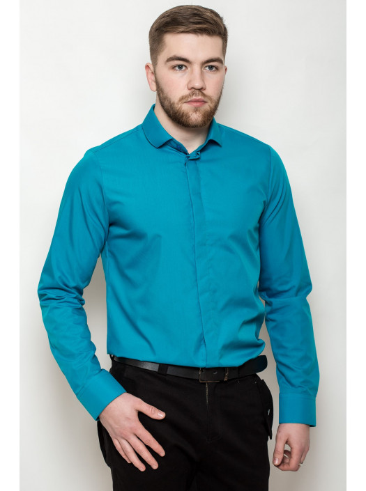 Рубашка Рубашка 3215_Лазурный