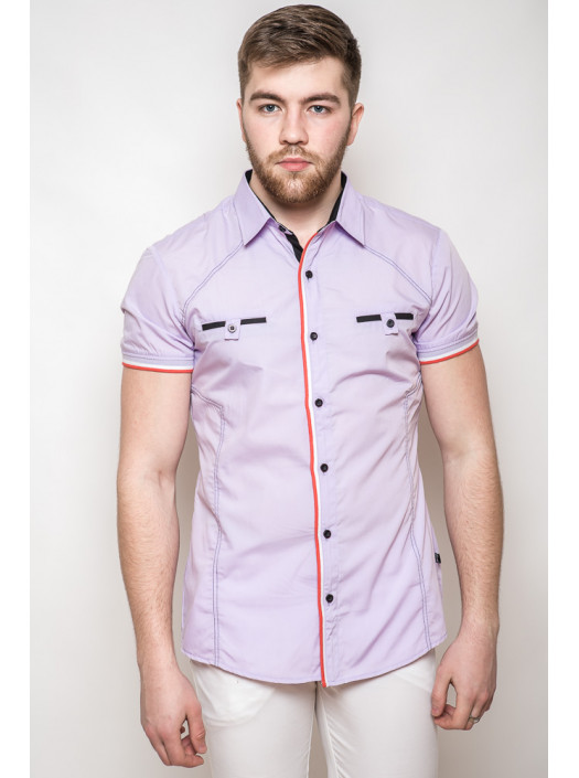 Рубашка Рубашка 3107_Светло-сиреневый