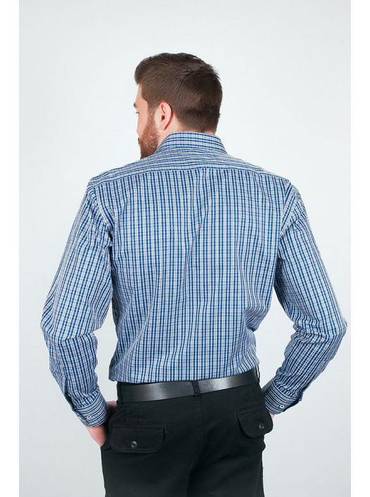 Рубашка Рубашка №54F009_Сине-серый