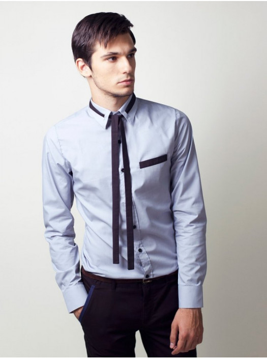 Рубашка Рубашка 3208/1_Серый