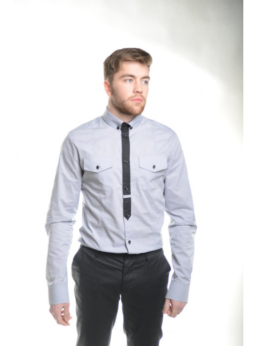 Рубашка Рубашка 3239_Серый