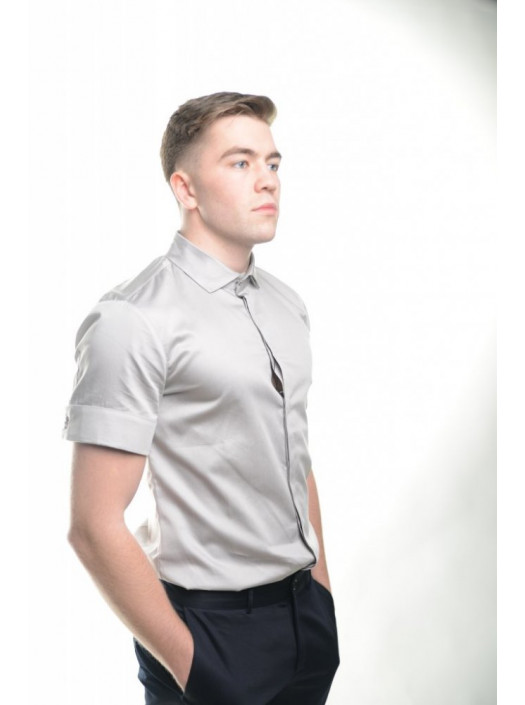 Рубашка Рубашка 3104_Серый