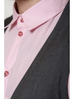 Рубашка обманка жилет-рубашка  3114_Розовый