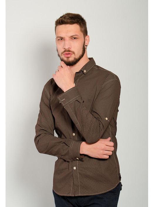 Рубашка Рубашка №46G031_Коричневый