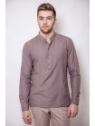 Рубашка Рубашка 3201/1_Светло-коричневый