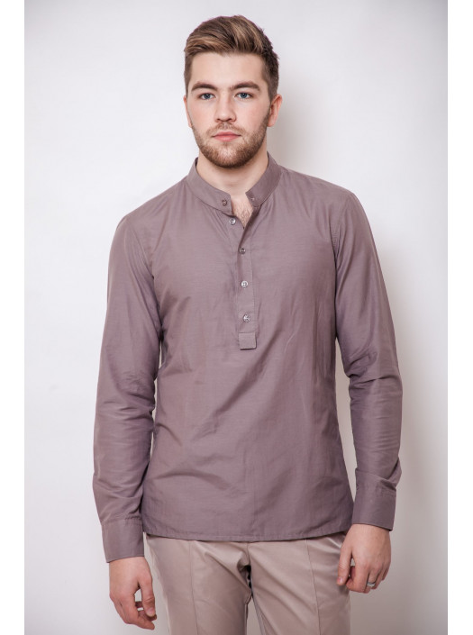 Рубашка Рубашка 3201/1_Светло-коричневый