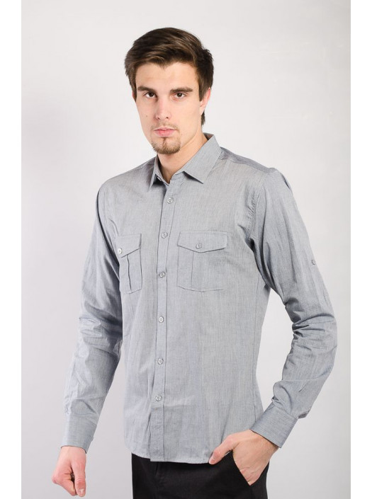 Рубашка Рубашка №46F041_Серый