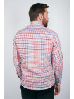 Рубашка Рубашка №94F055_Сиренево-красный