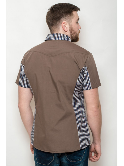 Рубашка Рубашка 3130_Светло-коричневый
