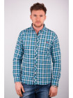 Рубашка Рубашка №94G013_Сине-бирюзовый