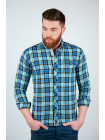 Рубашка Рубашка №94C038_Сине-зеленый