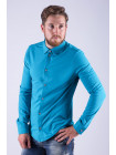 Рубашка Рубашка трикотажная 3253_Бирюзовый