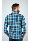 Рубашка Рубашка №94C038_Сине-зеленый
