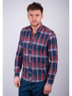 Рубашка Рубашка №101F004_Сине-красный
