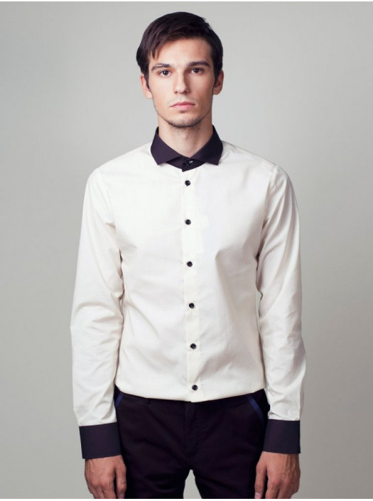 Рубашка Рубашка 3203_Молочный