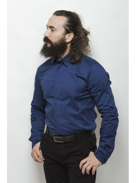 Рубашка Рубашка 3211_Синий