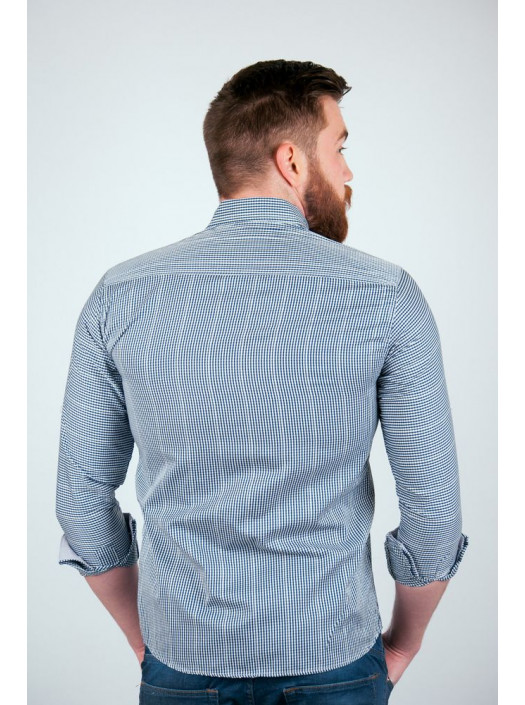 Рубашка Рубашка №94G033_Темно-синий