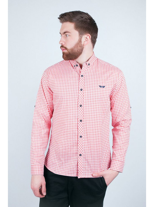 Рубашка Рубашка №94F033_Коралловый