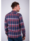 Рубашка Рубашка №101F004_Сине-красный