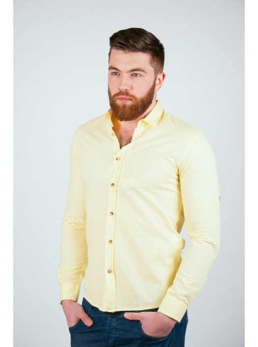 Рубашка Рубашка №101F011_Лимонный