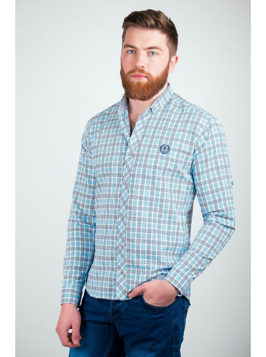 Рубашка Рубашка №94F007_Голубой