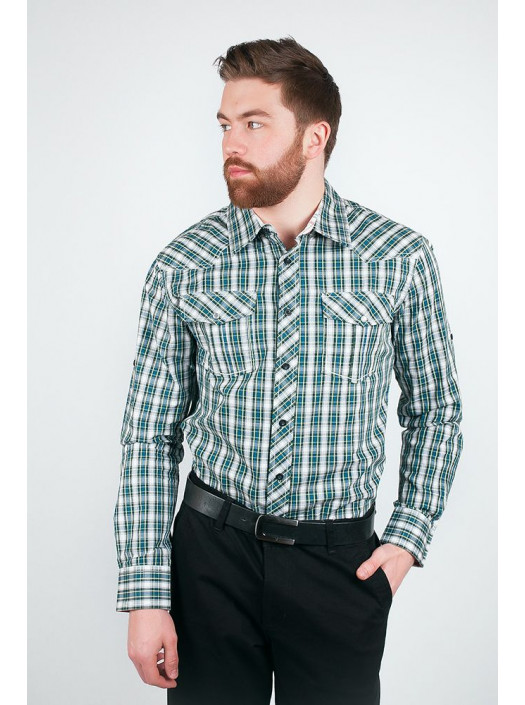 Рубашка Рубашка №46F062_Зеленый