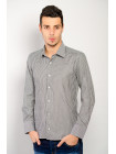 Рубашка Рубашка №74F001_Темно-серая полоска