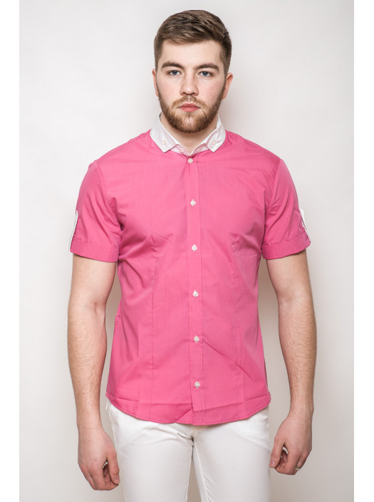 Рубашка Рубашка 3106_Малиновый