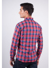 Рубашка Рубашка №94F004_Красно-синий
