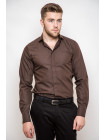 Рубашка Рубашка 3215_Темно-коричневый