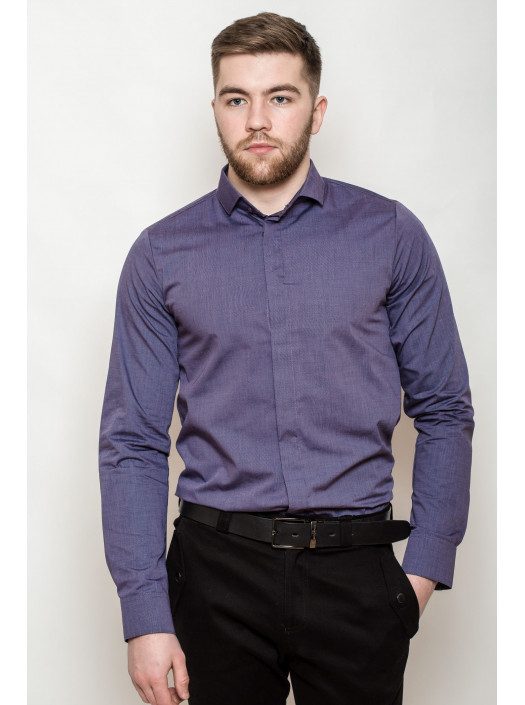 Рубашка Рубашка 3215_Темно-сиреневый