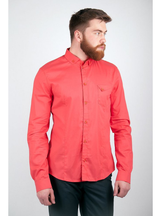 Рубашка Рубашка 3255_Коралловый