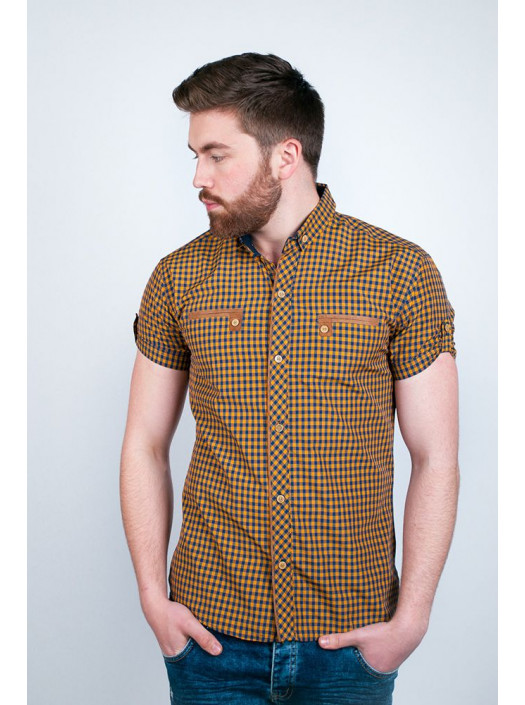 Рубашка Рубашка №94F039_Горчичный