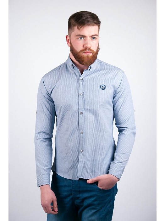 Рубашка Рубашка №94F022_Голубой