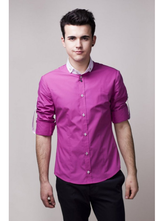 Рубашка Рубашка 3205_Малиновый