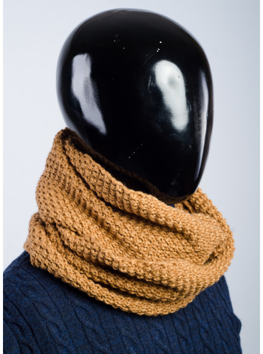 Шарф Хомут №87F002_Горчичный