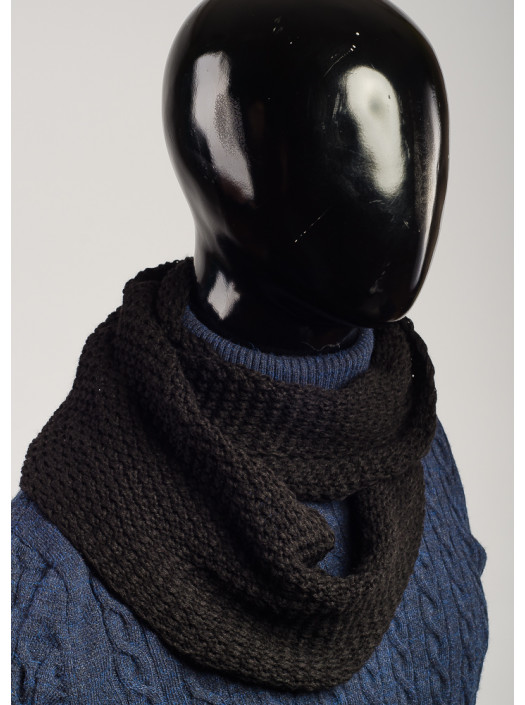 Шарф Хомут №87F002_Черный