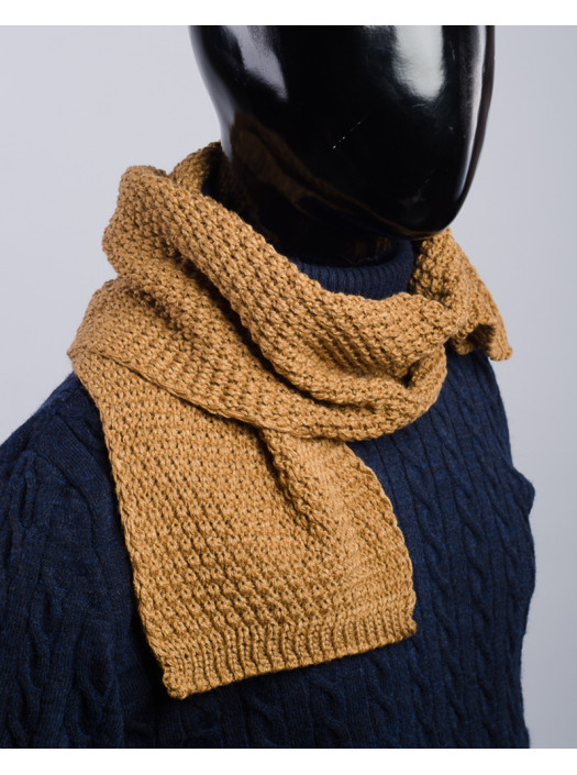 Шарф Шарф №87F001_Горчичный
