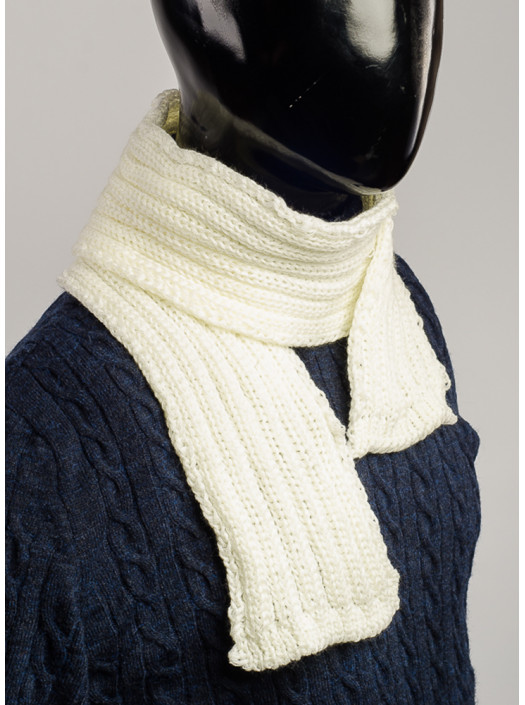 Шарф Шарф №87F003_Молочный