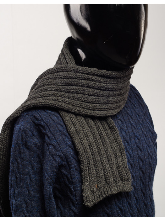 Шарф Шарф №87F003_Темно-серый