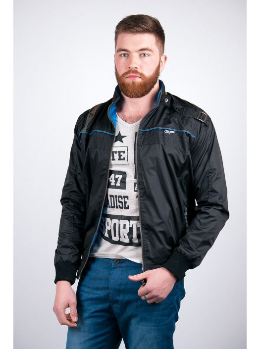 Ветровка Ветровка №57E091_Черно-оливковый