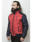 Зимняя куртка Куртка 2216_Красный/темно-синий